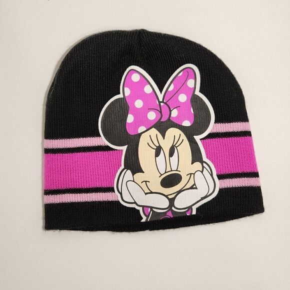 Toddler Disney Minnie Mouse Knit Beanie Hat - Picture 1 of 7
